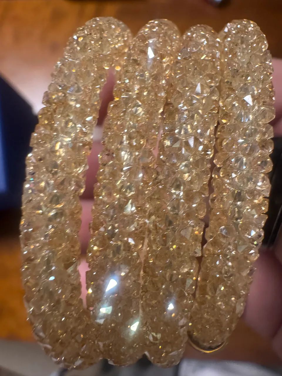 [novo] Pulseira Swarovski Original Bege - Foto 3