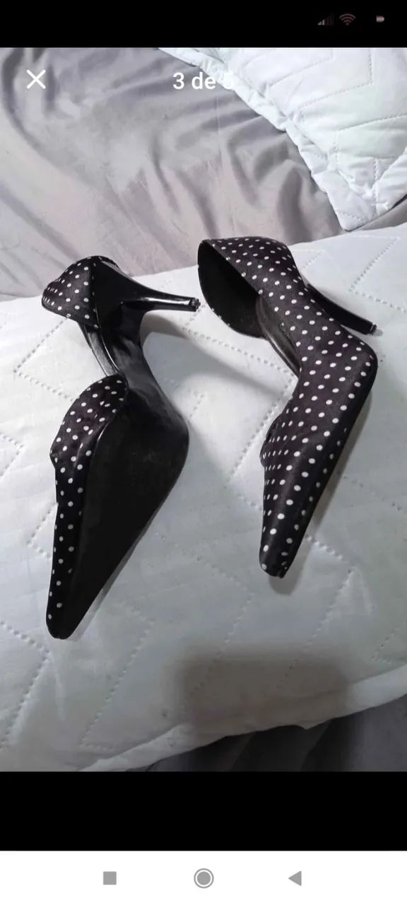 Sapato preto com bolinha  - Foto 3