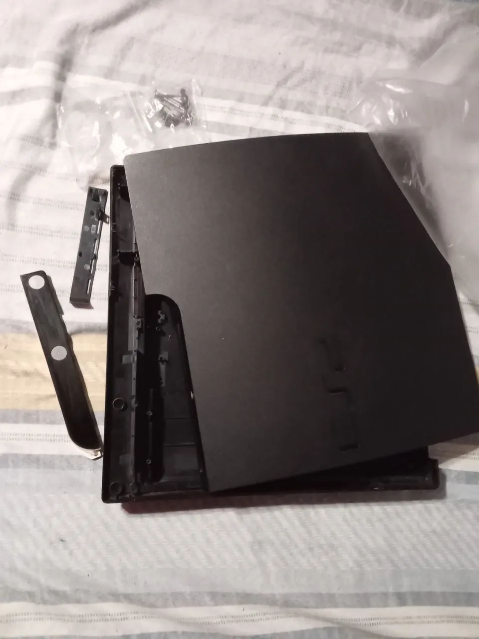 Carcaça ps3 slim original em bom estado - Foto 3