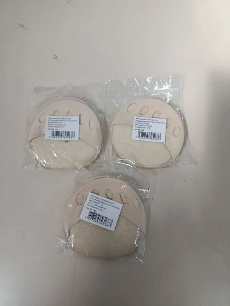 3 pares de protetor para peito dos pés