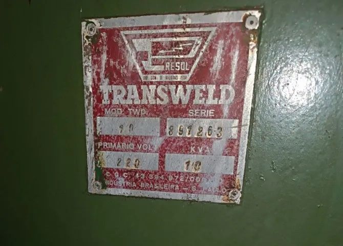 Máquina de solda ponto ponteadeira 10KVA Marca Transweld + sistema de refrigeração - Foto 4