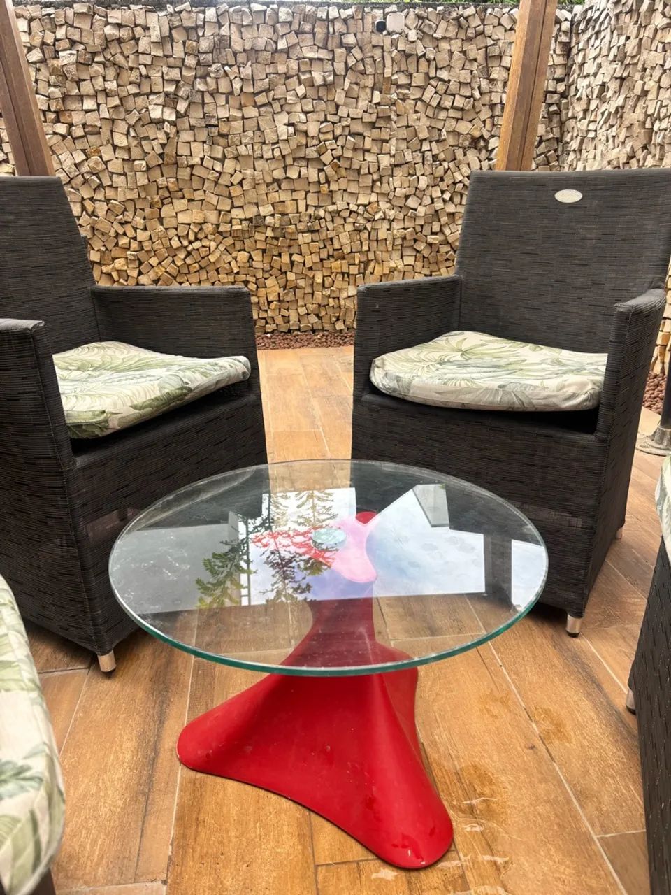 Conjunto de centro e cadeiras de terraço  - Foto 3