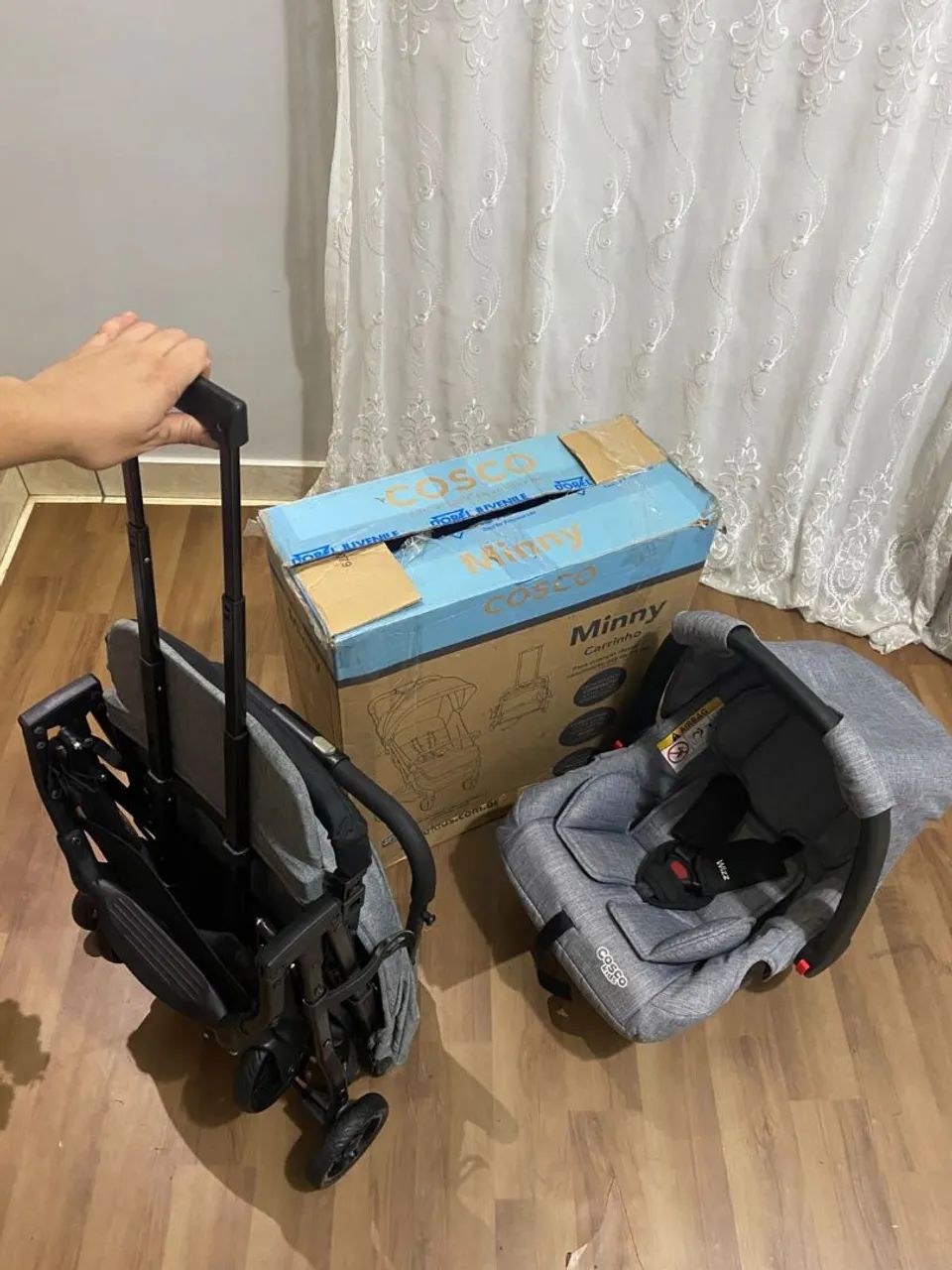Carrinho vira mala para avião e Bebê conforto  - Foto 5