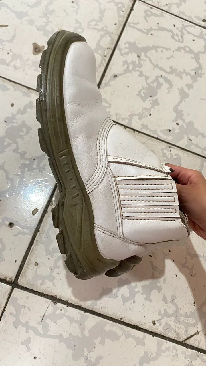 Bota branca masculina - Foto 5