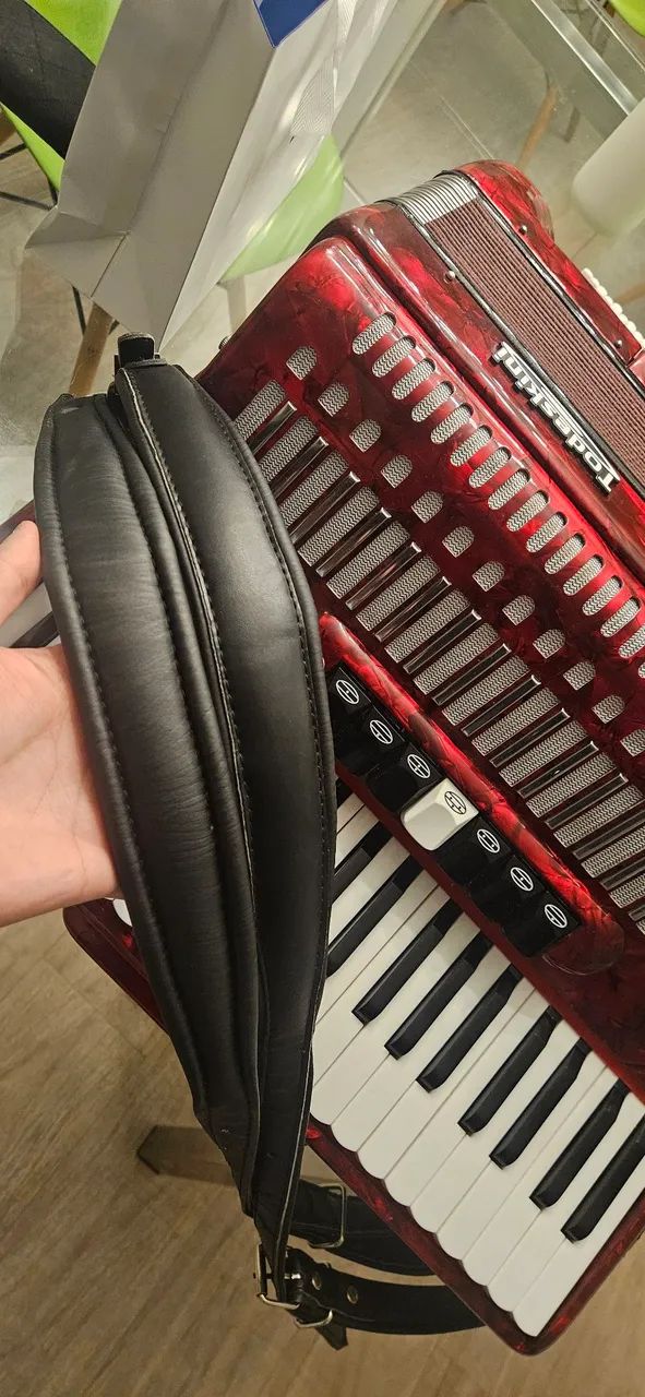 Acordeon Sanfona Todeskini 120 baixos - Foto 3