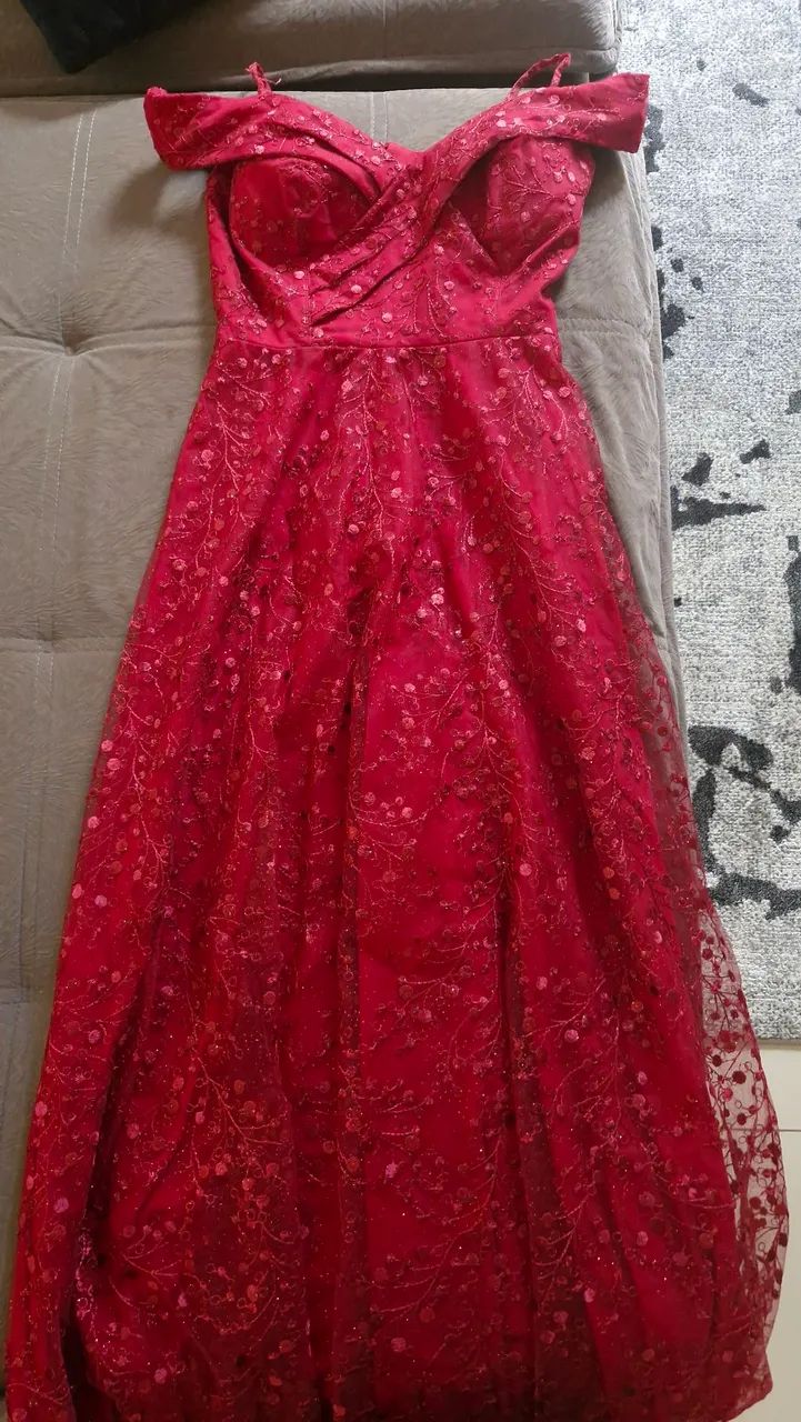 Vestido de festa vermelho - Foto 3
