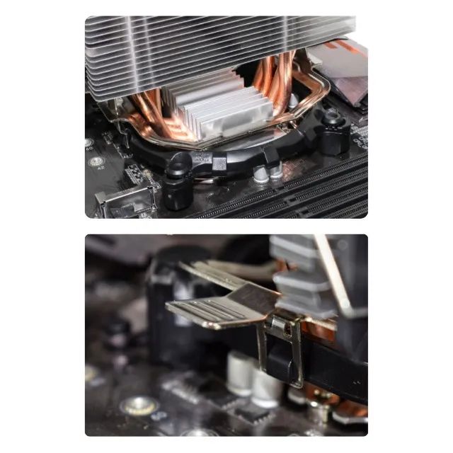 Cpu Cooler Gamer Tdp 150w Branco Rgb Intel/amd Ac05 Kmex *ENTREGA GRÁTIS* - Foto 5