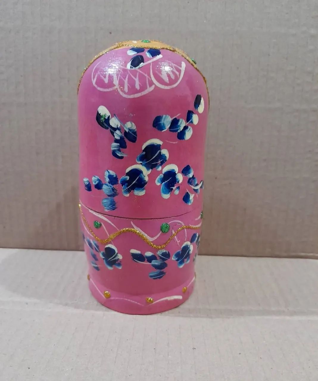 Boneca Russa Matryoshka de madeira - Foto 4