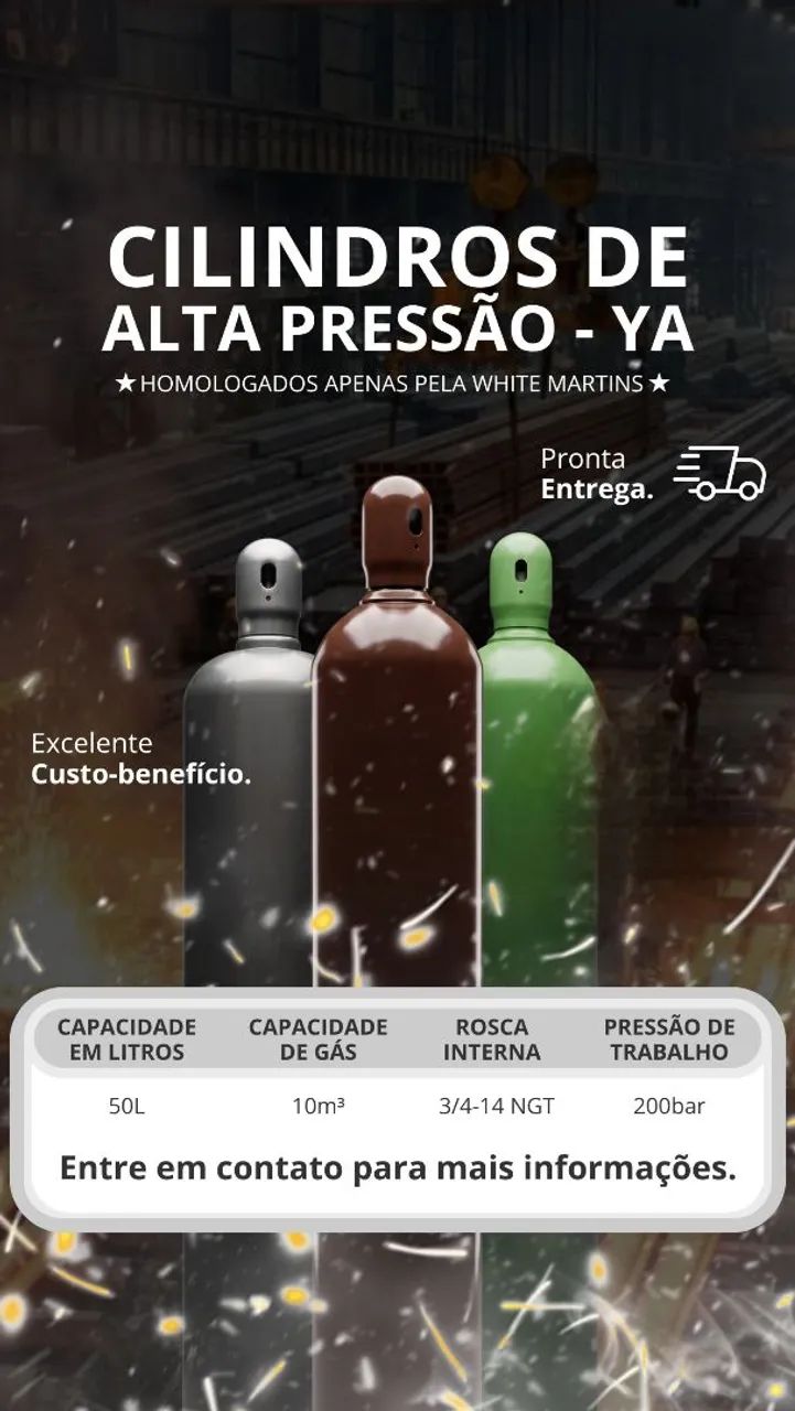 Cilindros Argônio e Mistura MIG - Foto 3