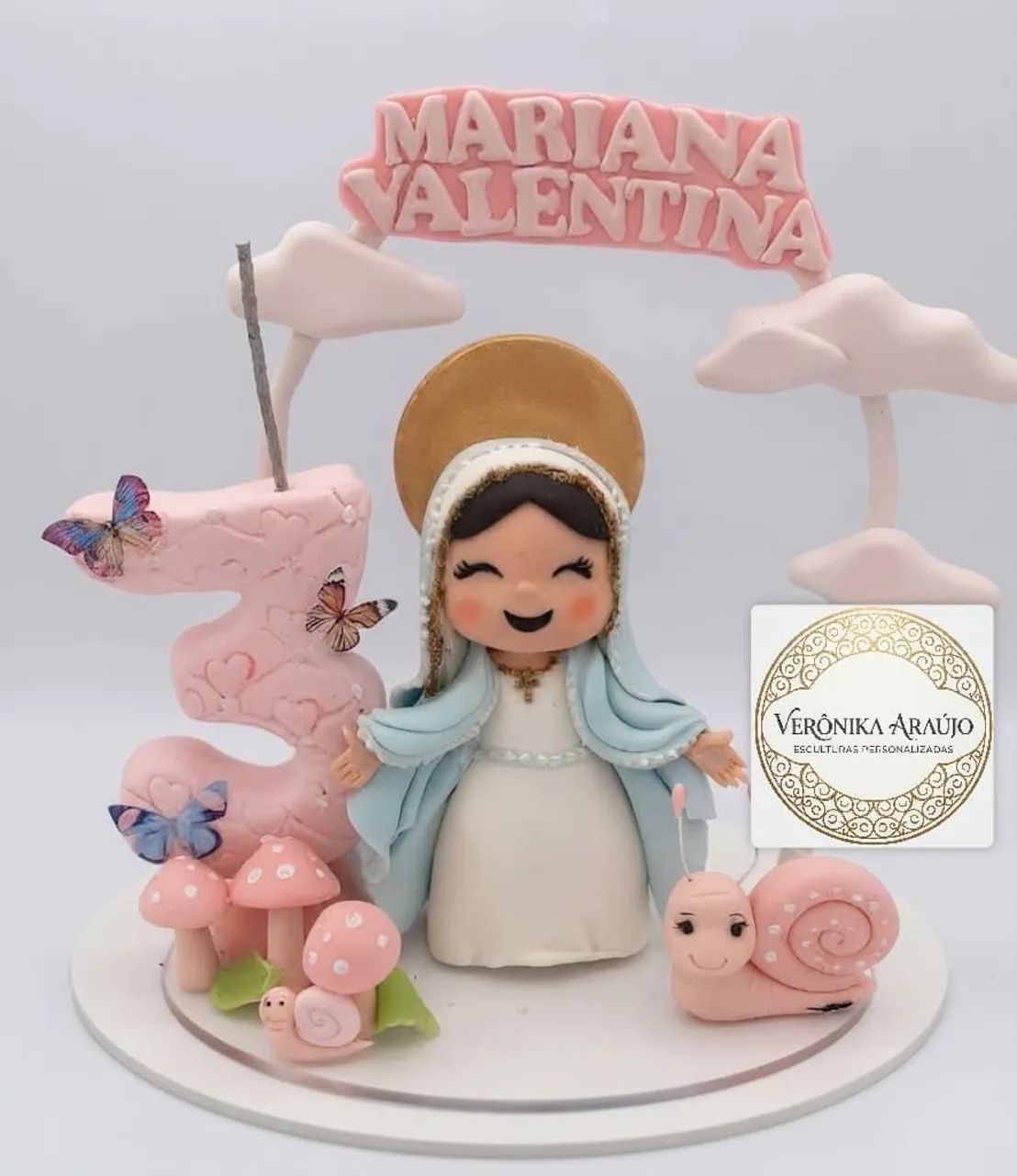 Topo de bolo personalizado