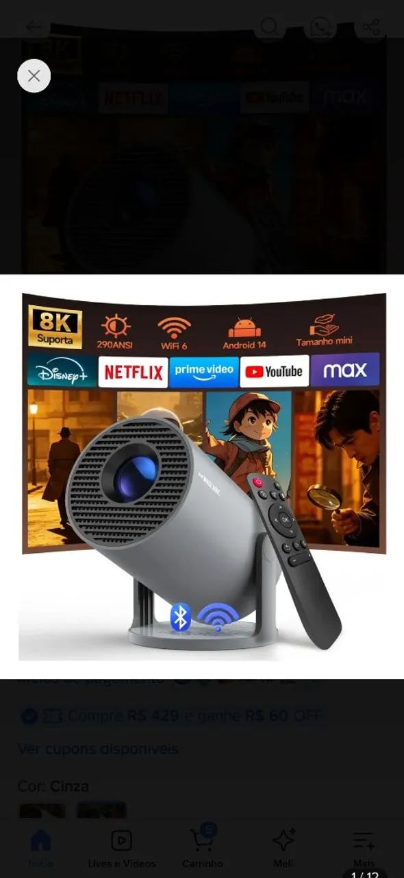 Projetor wifi 4k - Foto 4