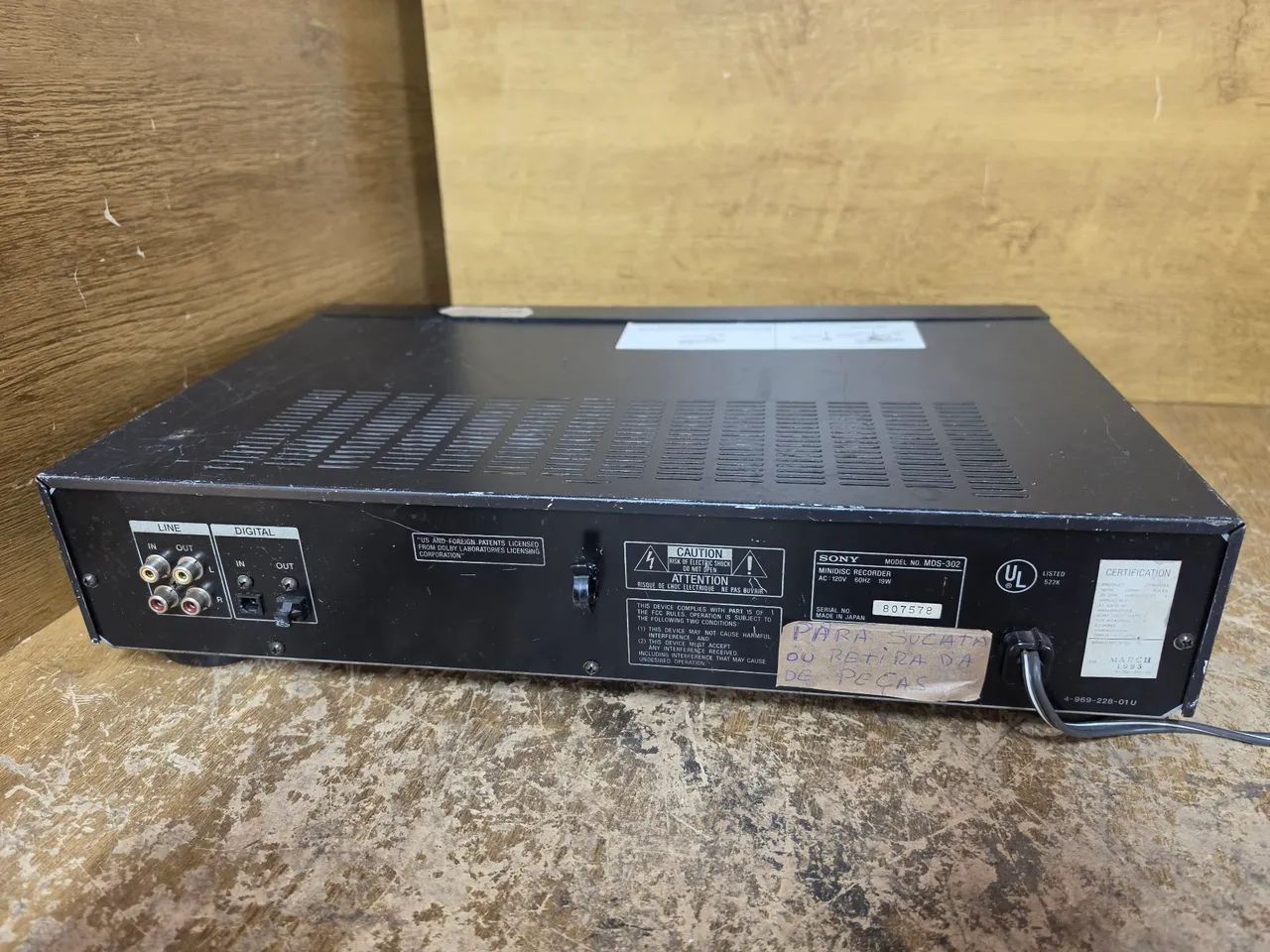 Md Sony MDS-302 COM DEFEITO  - Foto 3
