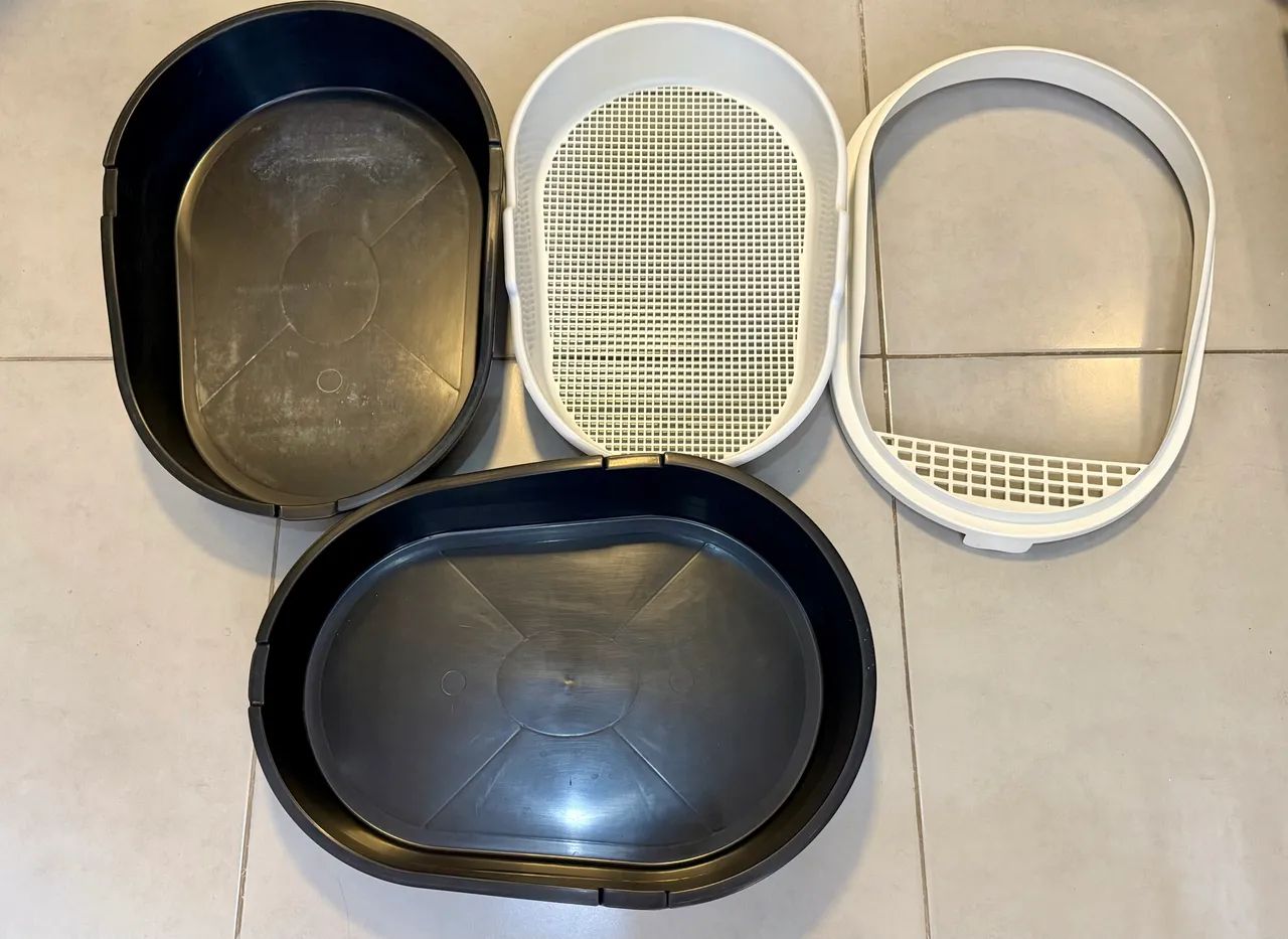 Banheiro Furacão Pet Furba na cor preta para Gatos- USADO - Foto 3