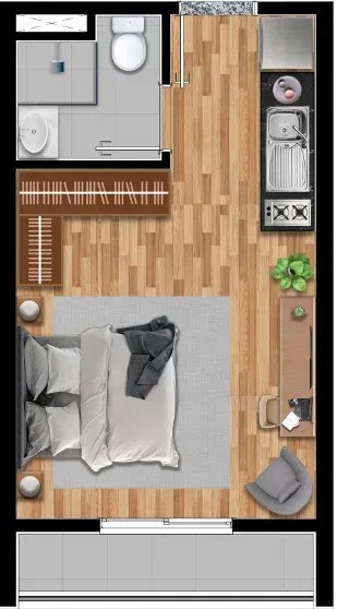 PLANTA 31m²