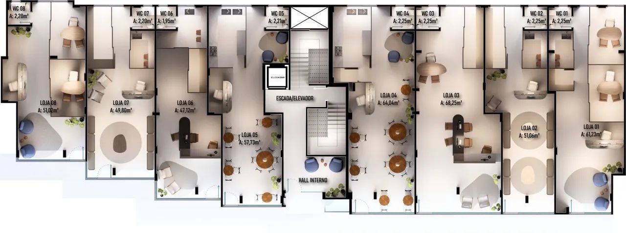 Apartamento (Padrão), com 2 quartos e 1 banheiros à Venda, 60 m² em Criciúma/SC - Foto 3