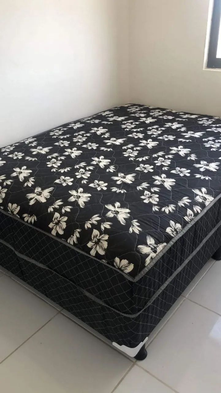 CAMA CASAL BOX CONJUGADA 20CM COM MOLAS ENSACADAS OU SEM FRETE GRÁTIS 