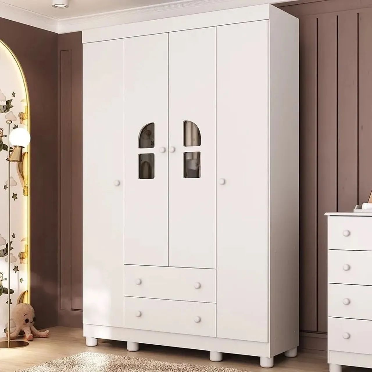 Guarda roupa infantil Branco 