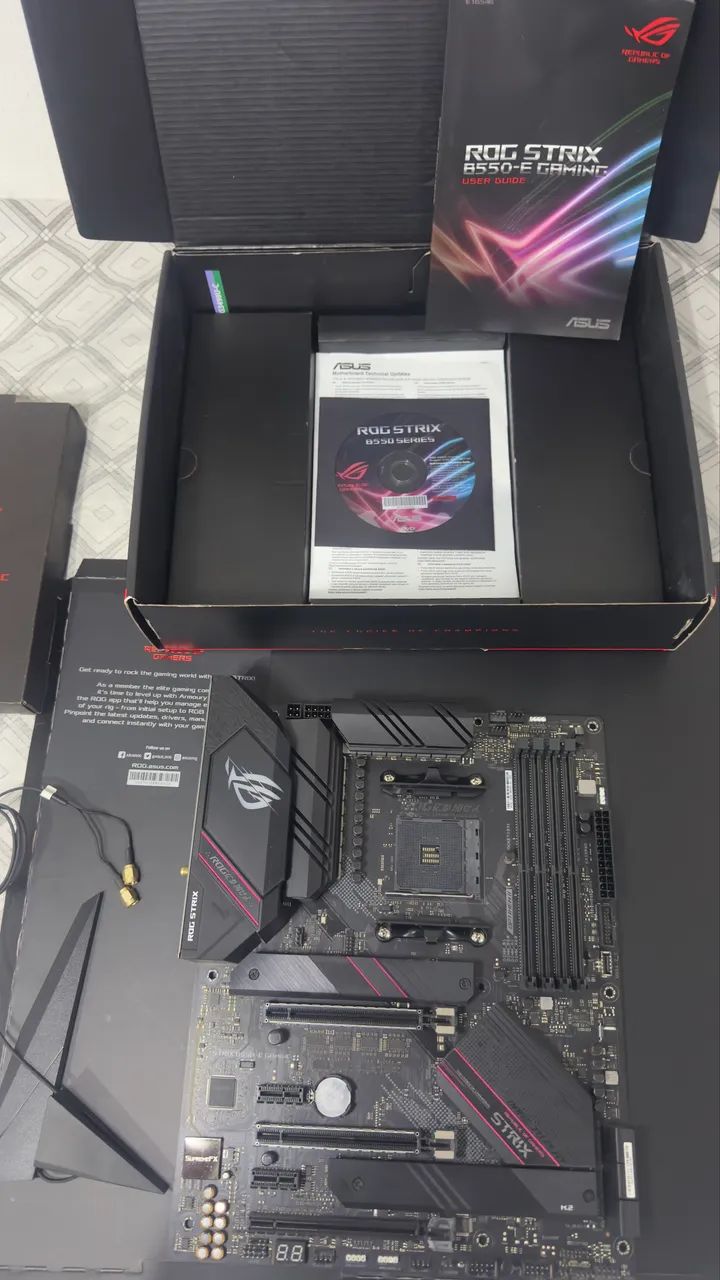 PLACA MÃE ASUS ROG STRIX B550-E GAMING - Foto 2