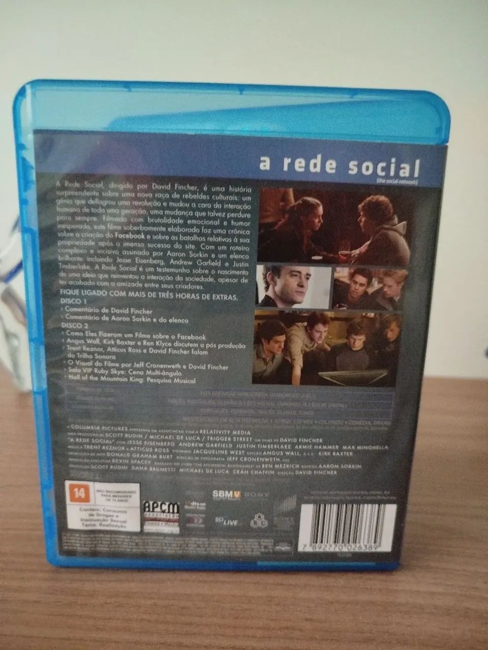 A REDE SOCIAL - BLURAY DUPLO - Foto 3