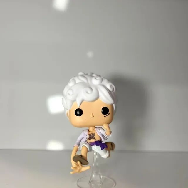 Boneco Luffy Gear 5 One Piece Colecionável com Base - Mini Figure - Foto 3