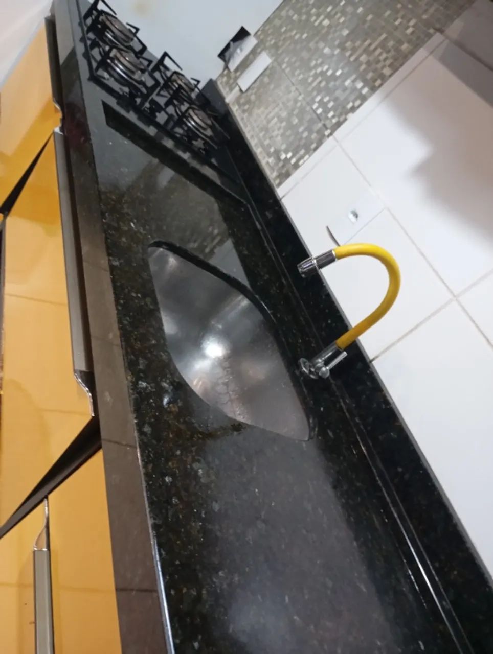 Pedra de pia com Cooktop 4 bocas