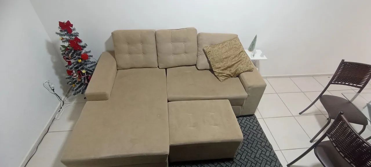 SOFÁ CHAISE + PUFFY ( URGENTE ) - Foto 2