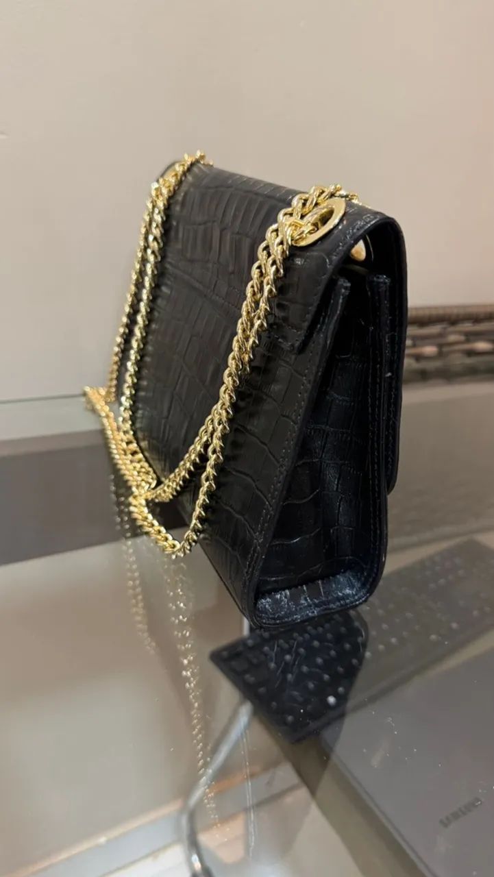 Bolsa de couro Croco Marca UZA - Foto 4