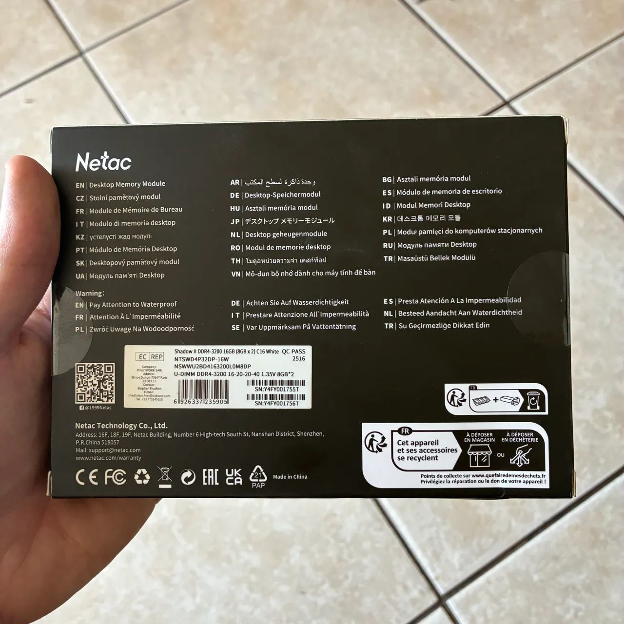 Memória RAM NETAC 2x8GB - Foto 2