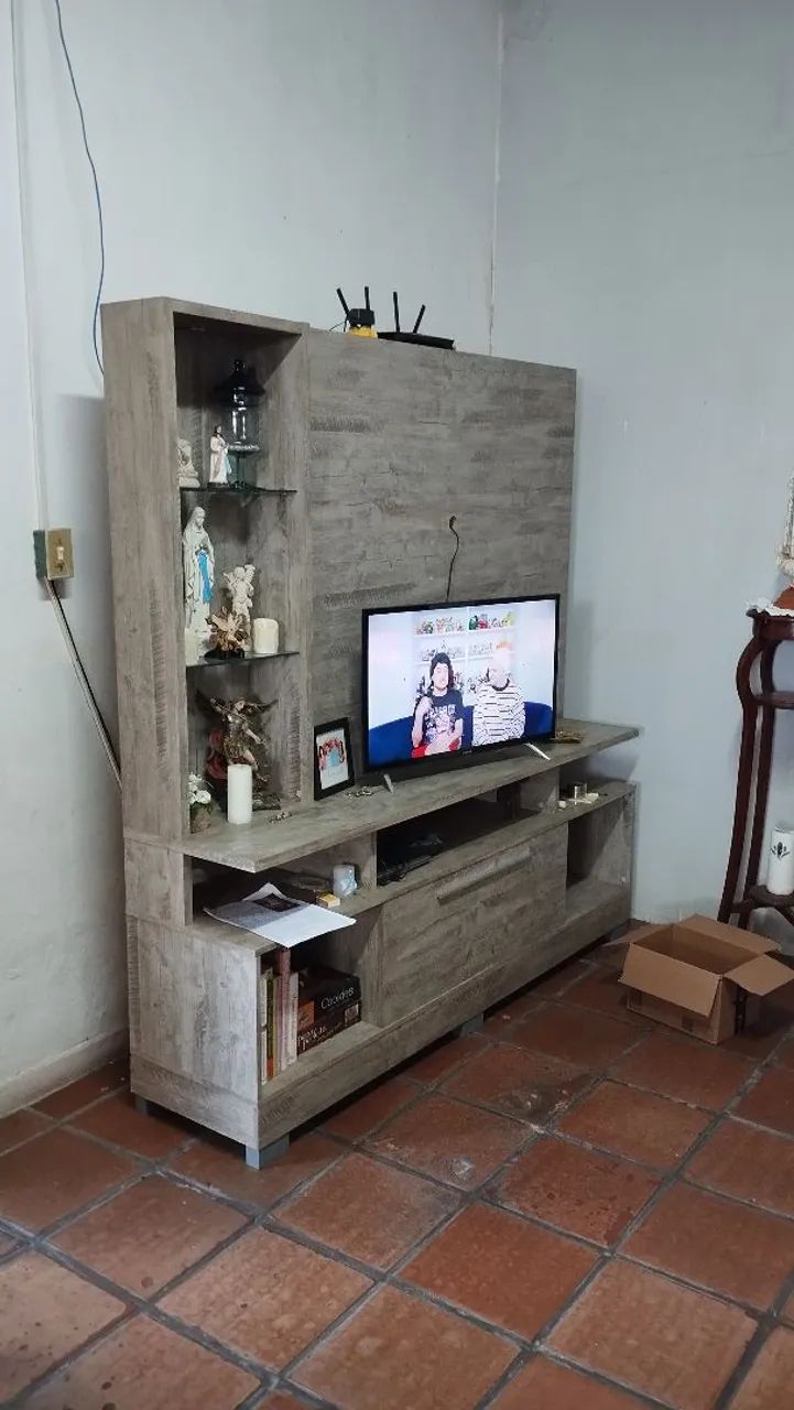 Raque painel com prateleiras e luz - Foto 2