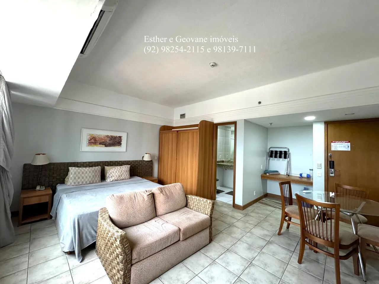 Flat no Tropical Hotel Manaus-AM na Ponta Negra 36m² Mobiliado Climatizado Financia