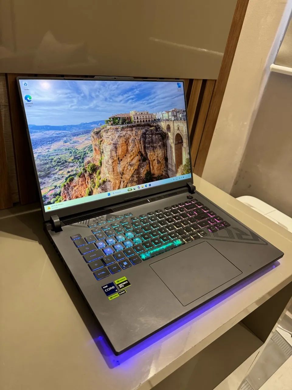 Notebook Gamer Rog Strix, Core i9-13980Hx + RTX 4060 + 32Gb ! Com garantia - Foto 5
