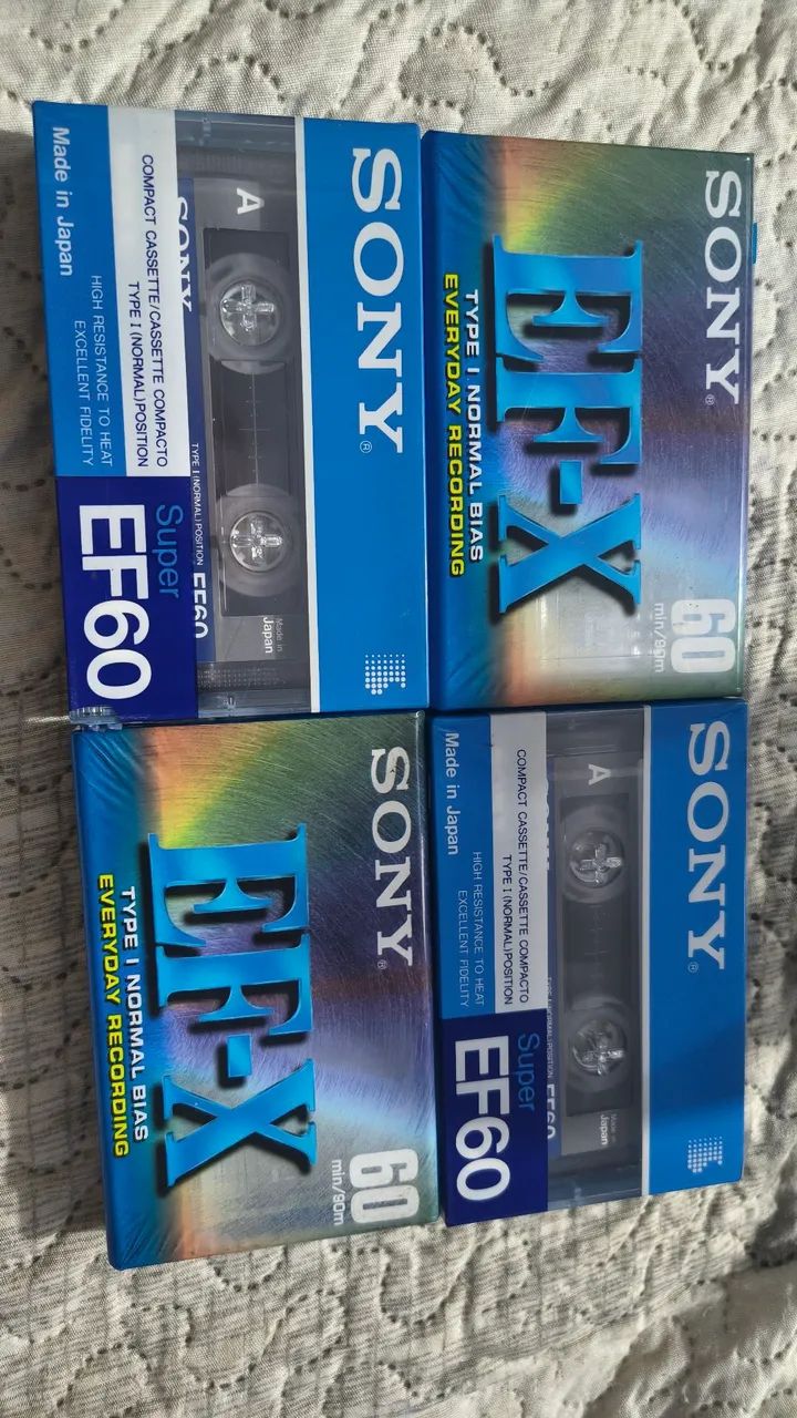 Fitas cassete K7 SONY. 