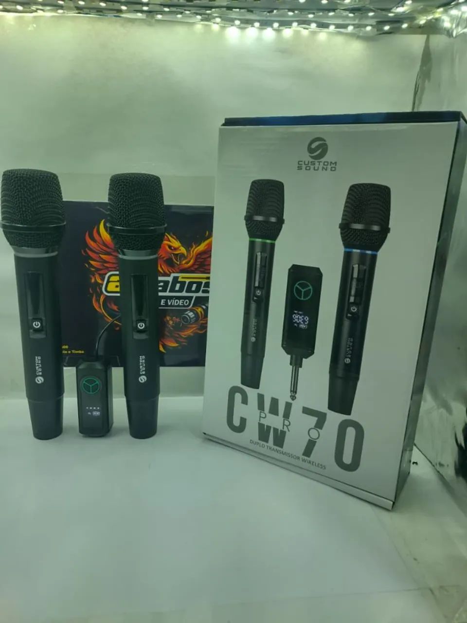 Microfone sem Fio duplo CW70 DUO Pro - Foto 2