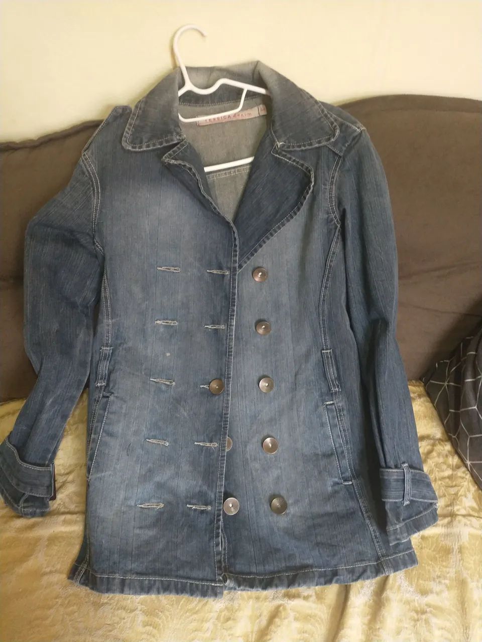 Casaco jeans feminina 