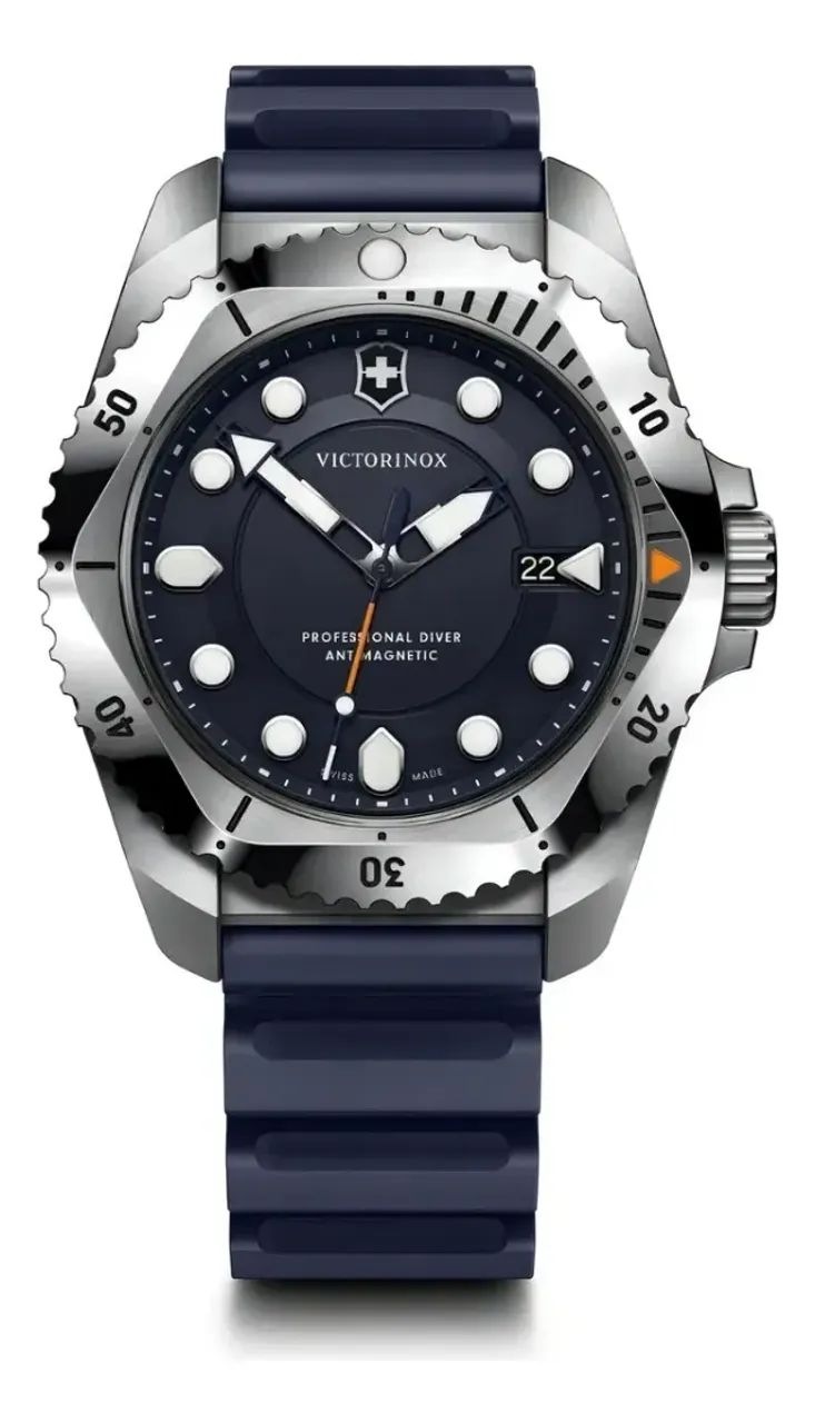 relogio victorinox dive INOX azul
