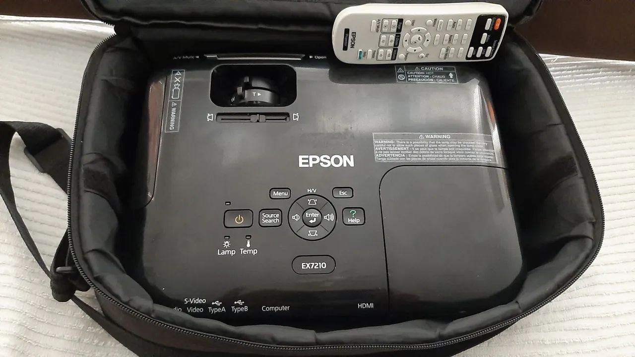 Projetor epson EX 7210 lampada nova