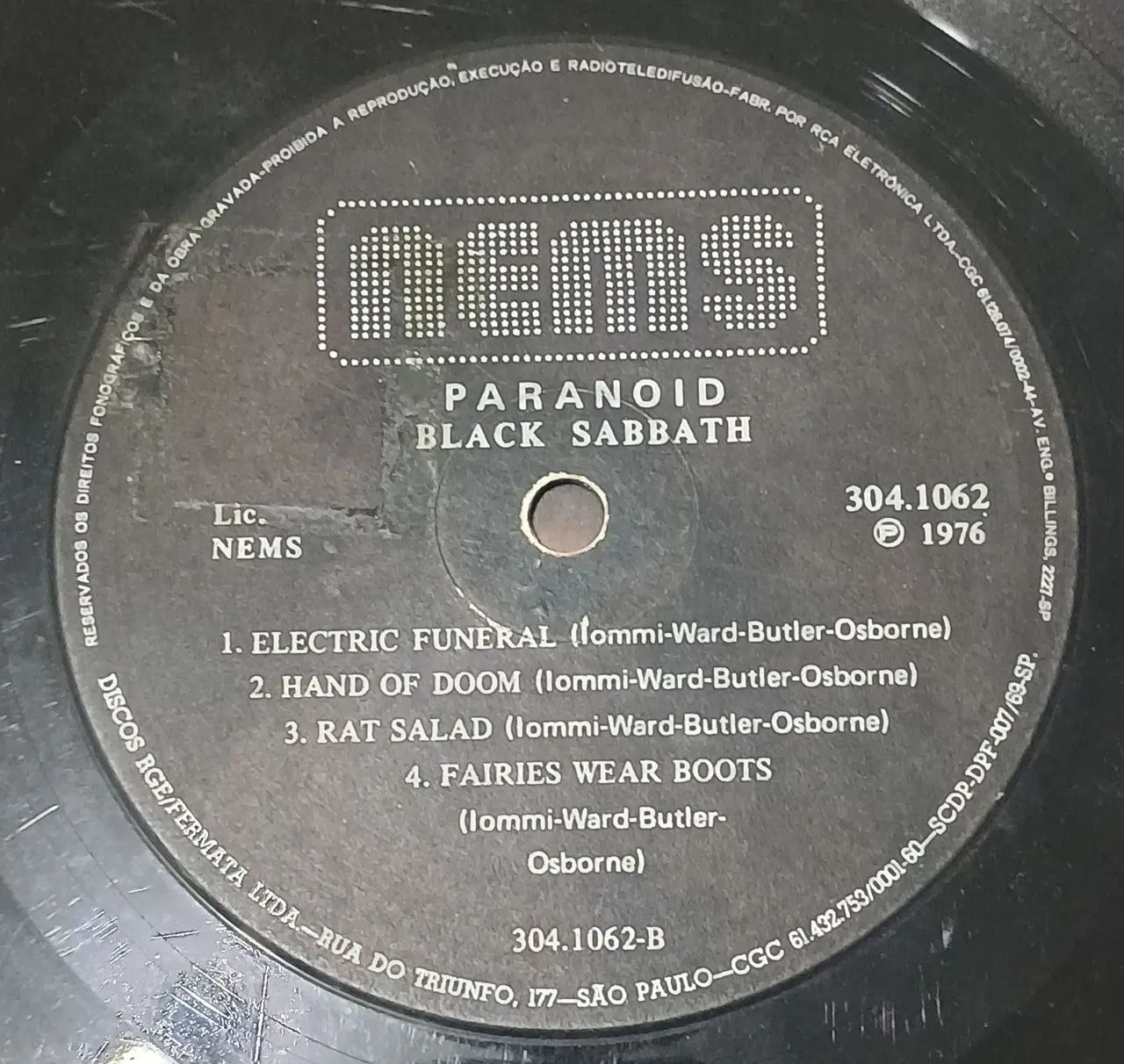 LP Black Sabbath - Paranoid (1976 NEMS) Vinil Original Antigo - Foto 5