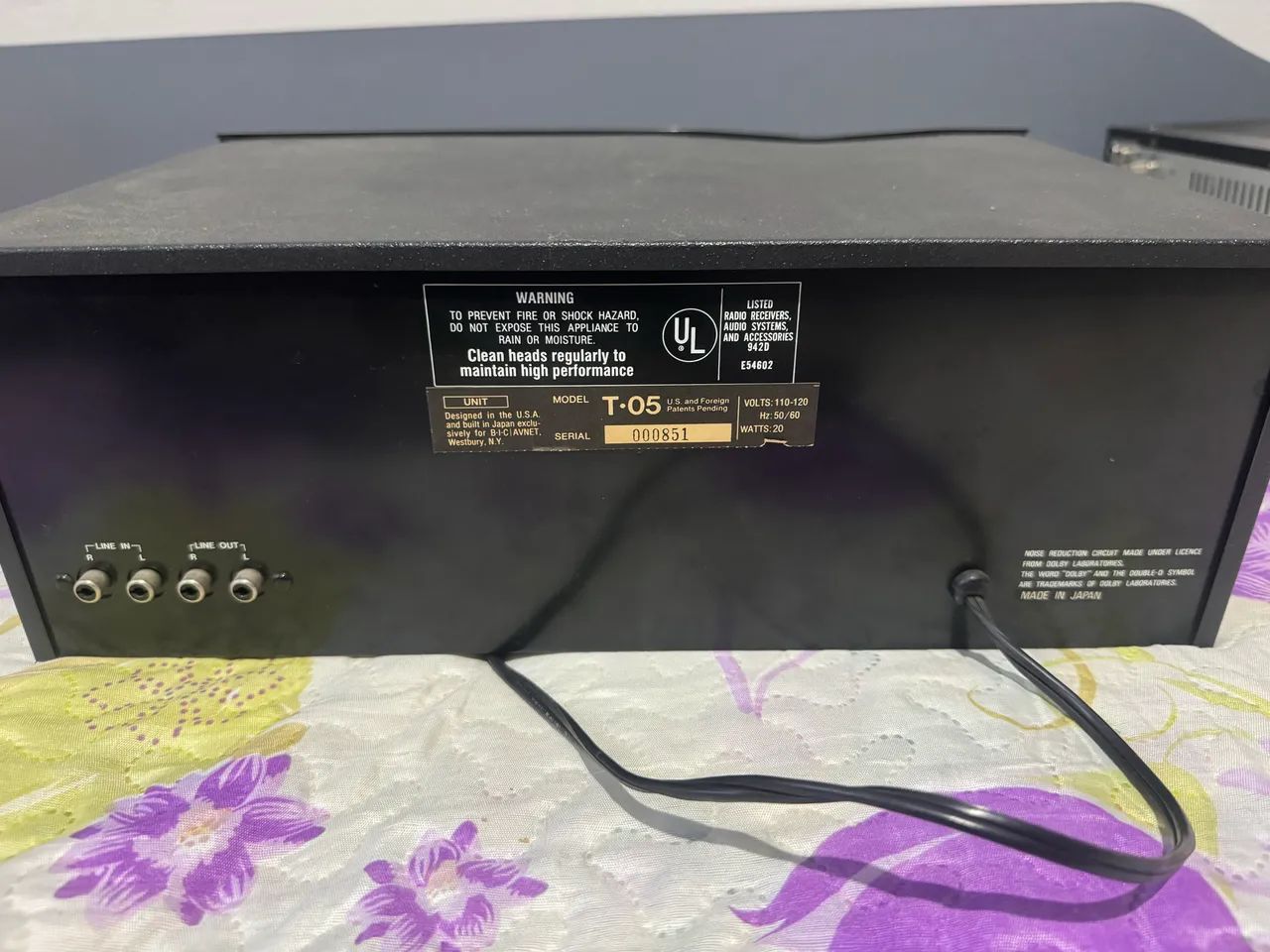 Tape deck stereo cassette deck broadband electronics modelo T-05 - Foto 2