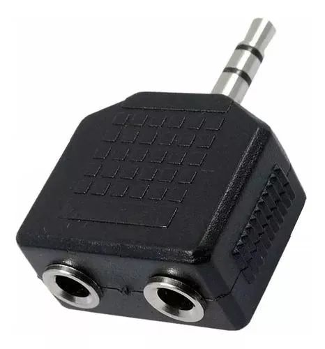 Adaptador P2 Macho x 2XP2 Fêmea Divisor Áudio 