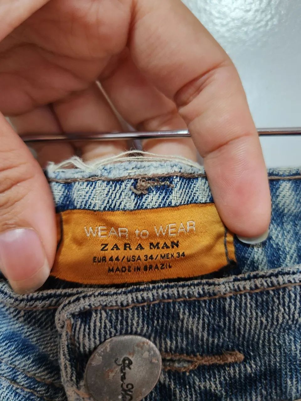 Calça jeans zara man 44 - Foto 2