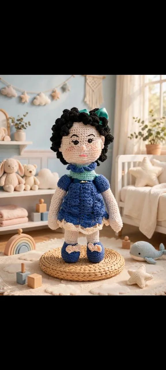 Boneca amigurumi 