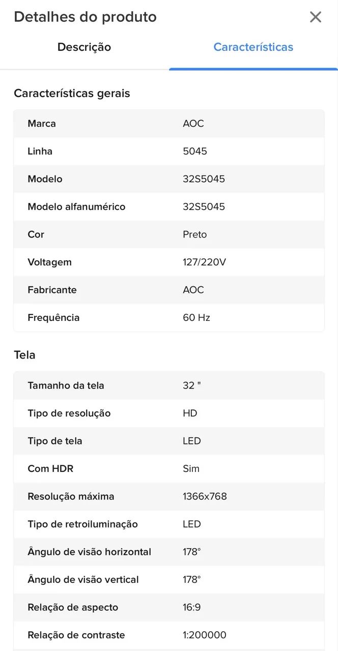 Tv AOC 32 sistema roku zerada - Foto 4
