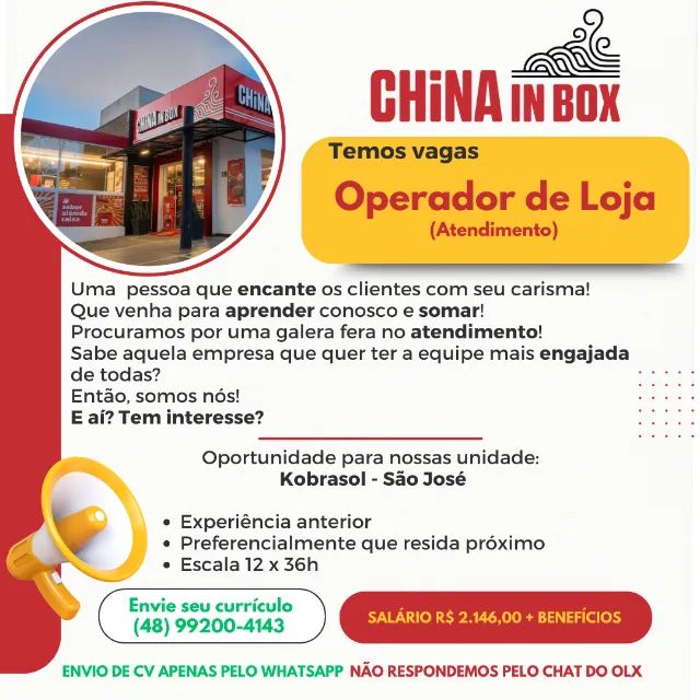 Operador de Loja - China in Box