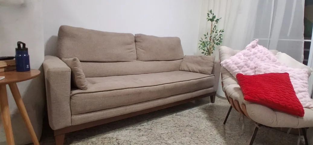 Sofa, 3 lugares. Preciso vender rapido para desocupar o local. - Foto 2