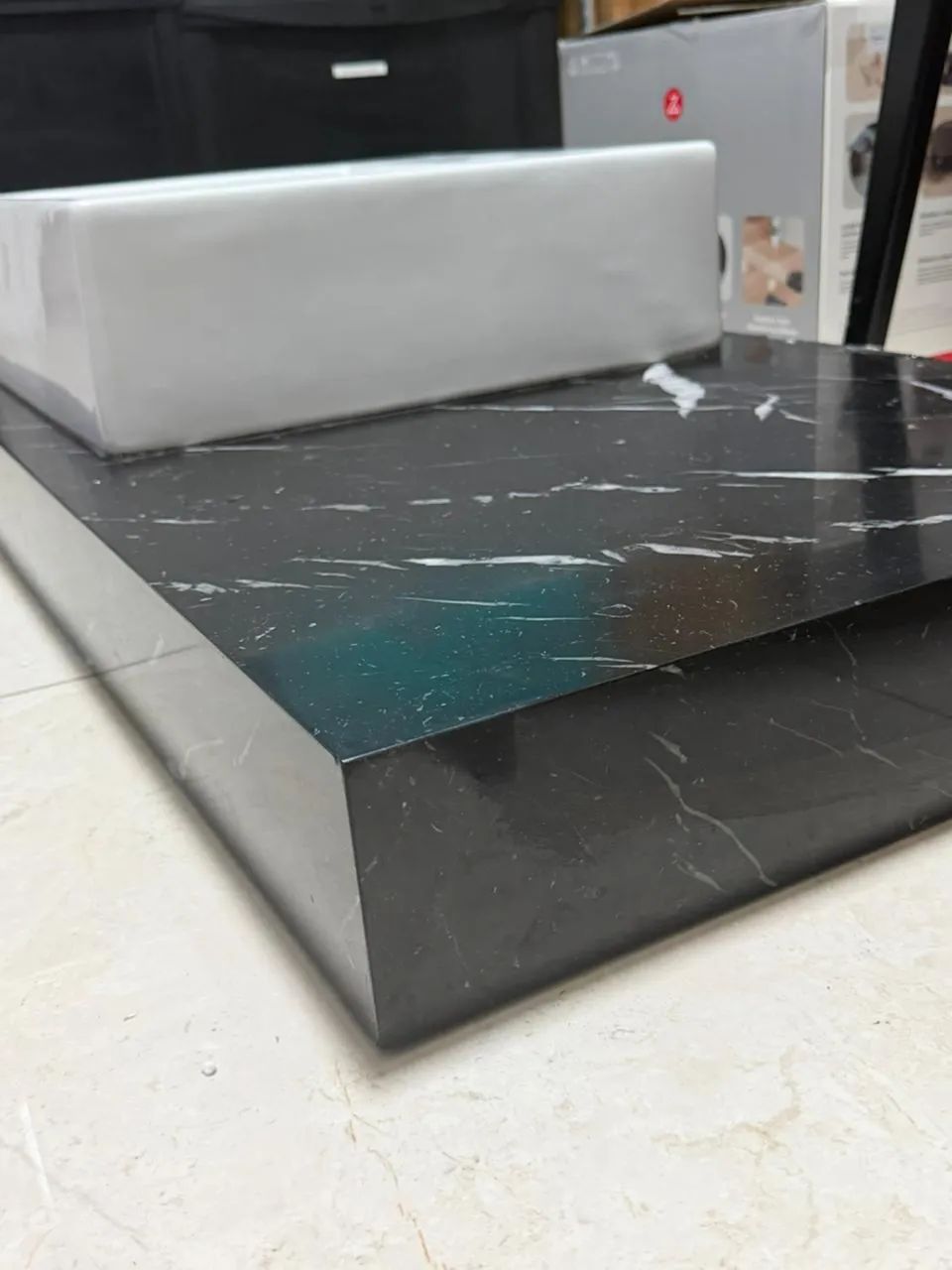 Bancada Marmore Nero Marquina com Cuba Celite - Foto 3