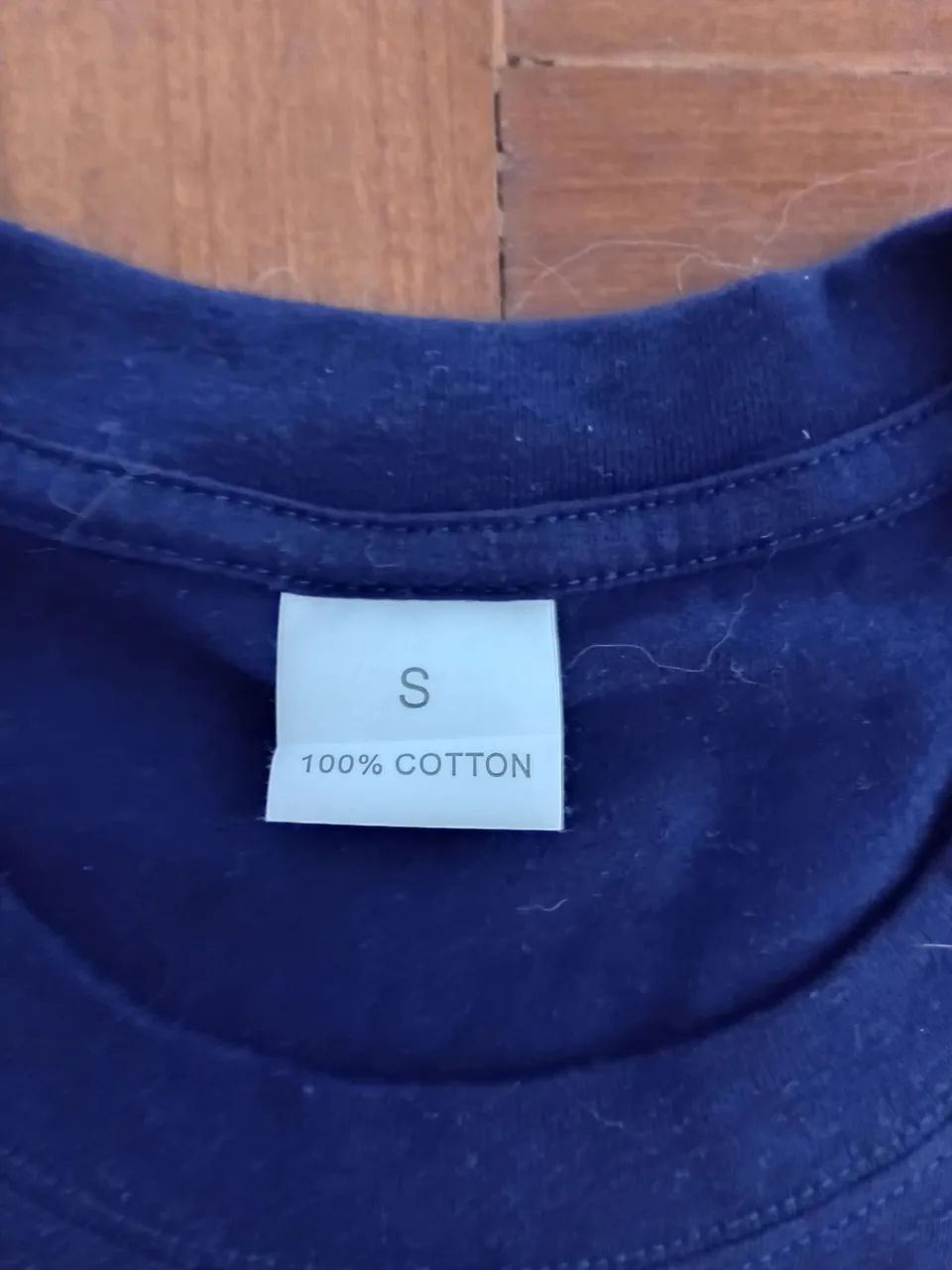 Camiseta Algodão Azul Marinho - Foto 3