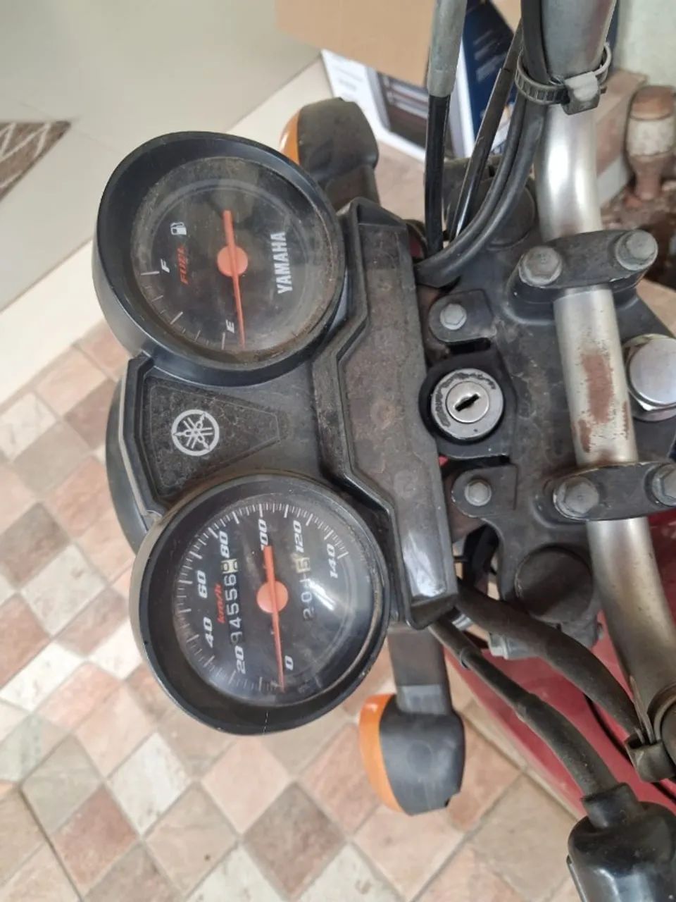 Yamaha YBR Factor 125 cc, Cor Vermelha - Foto 4