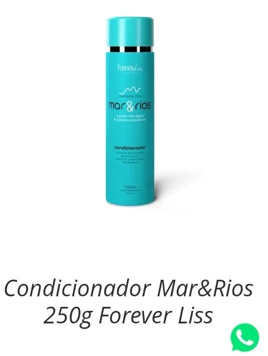 Condicionador mar &Rios 250gr( forever liss)