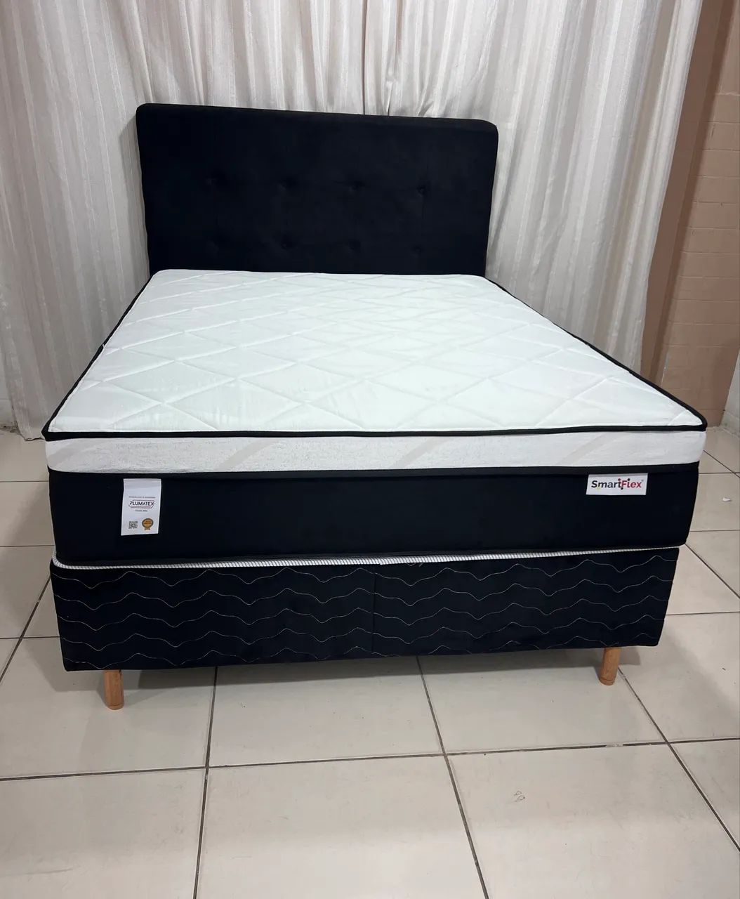 CAMA BOX SMART FLEX BLACK CASAL - Foto 3