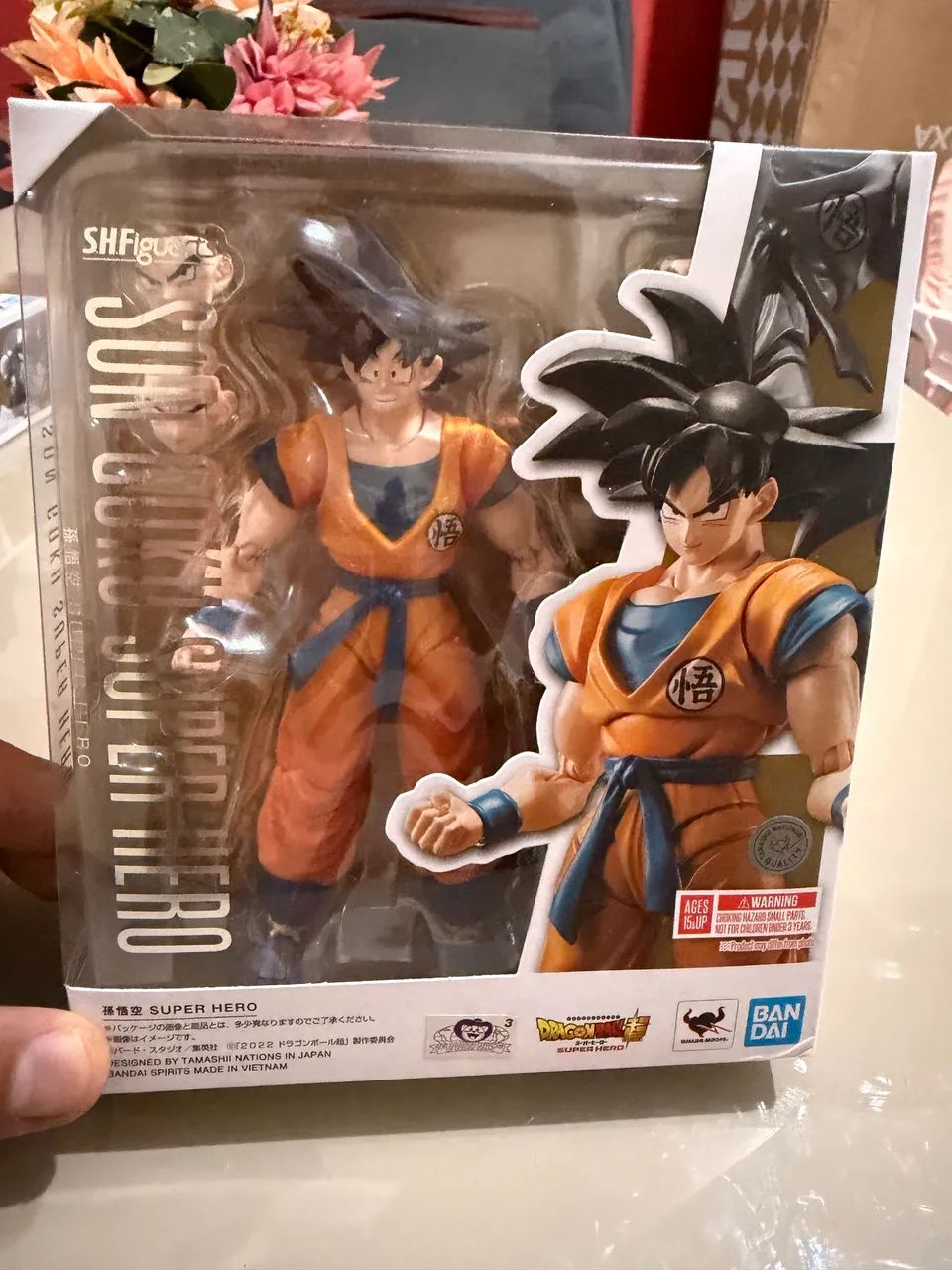 Goku super hiro shf original bandai